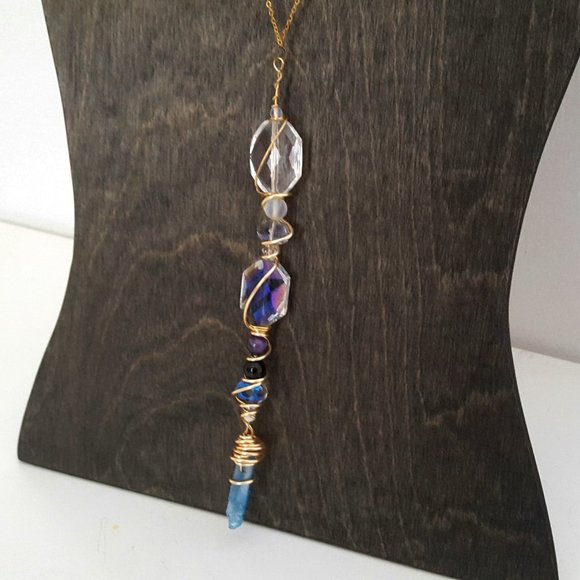 Blue Aura Crystal Wand - Picture 8 of 10